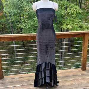 Vintage Black Ruffle Dress